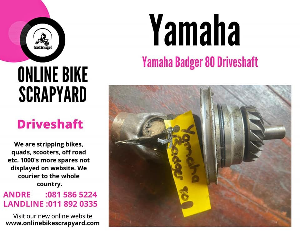 Yamaha Badger drive shaft. We stripping bikes, quads, scooters, off roads etc - Private Seller Yamaha Badger drive shaft. We stripping bikes, quads, scooters, off roads etc - Private Seller