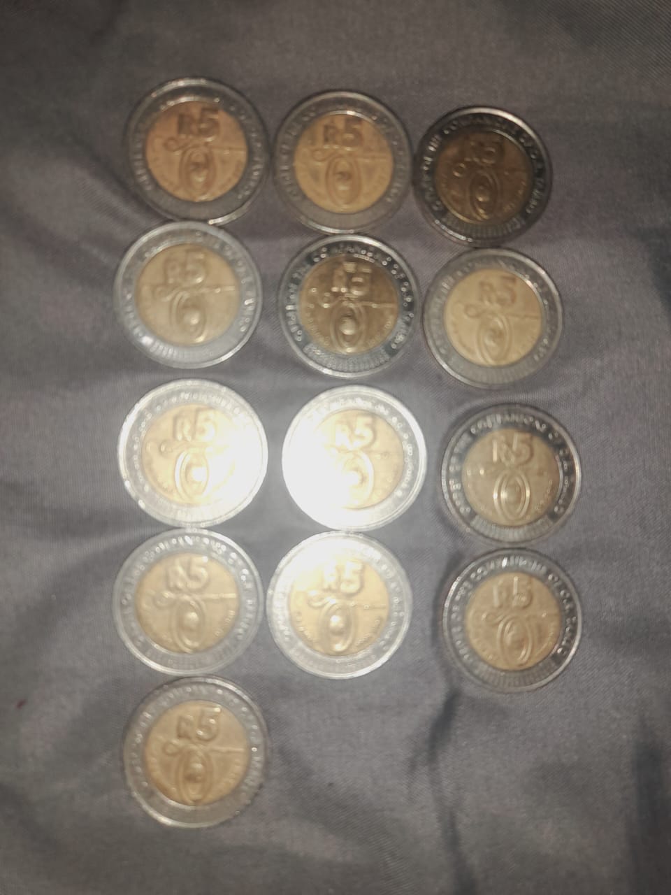 204 Coins Mandela R5 coins and Mandela old coins
