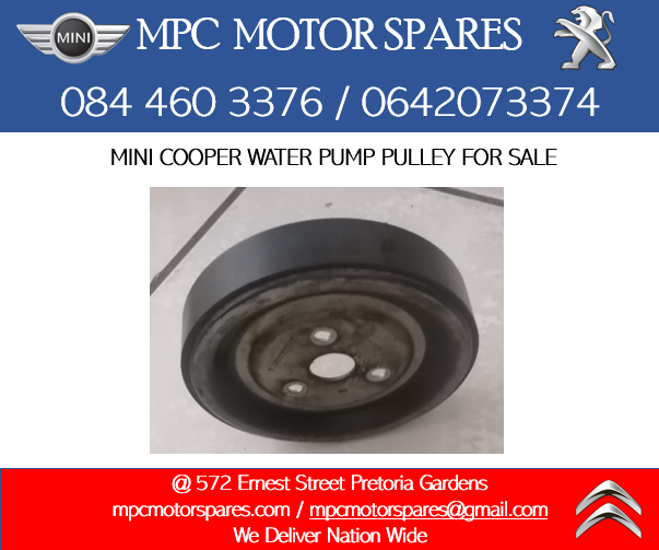 MINI COOPER WATER PUMP PULLEY FOR SALE - Private Seller MINI COOPER WATER PUMP PULLEY FOR SALE - Private Seller
