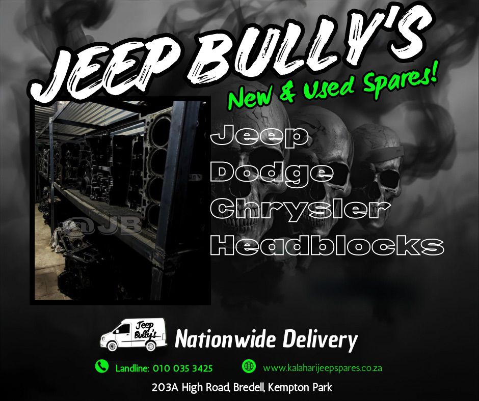 Jeep Spares, Dodge Parts, Chrysler Components | New & Used | Headblocks - Private Seller Jeep Spares, Dodge Parts, Chrysler Components | New & Used | Headblocks - Private Seller