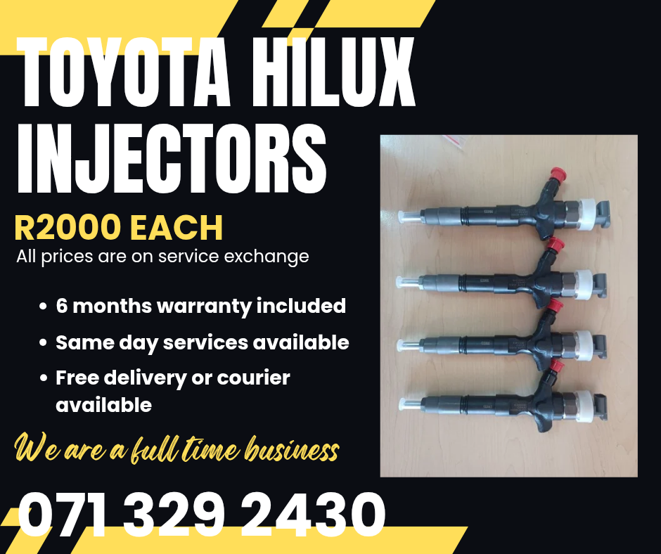 TOYOTA HILUX DIESEL INJECTORS FOR SALE WITH WARRANTY - Private Seller TOYOTA HILUX DIESEL INJECTORS FOR SALE WITH WARRANTY - Private Seller