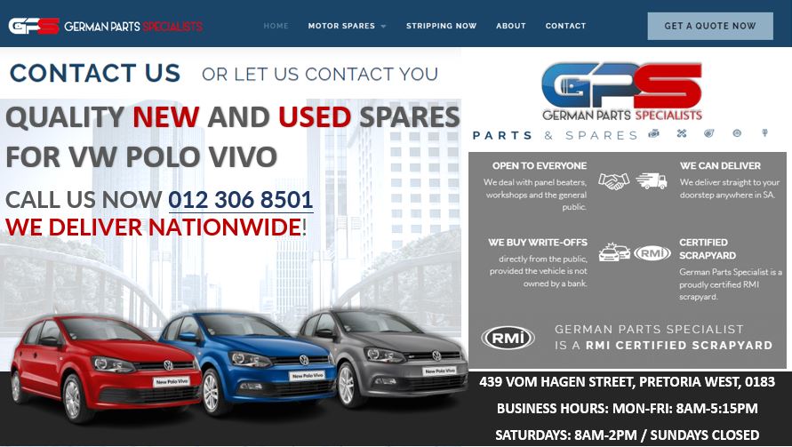 NEW AND USED VW POLO VIVO SPARE PARTS FOR SALE - Private Seller NEW AND USED VW POLO VIVO SPARE PARTS FOR SALE - Private Seller