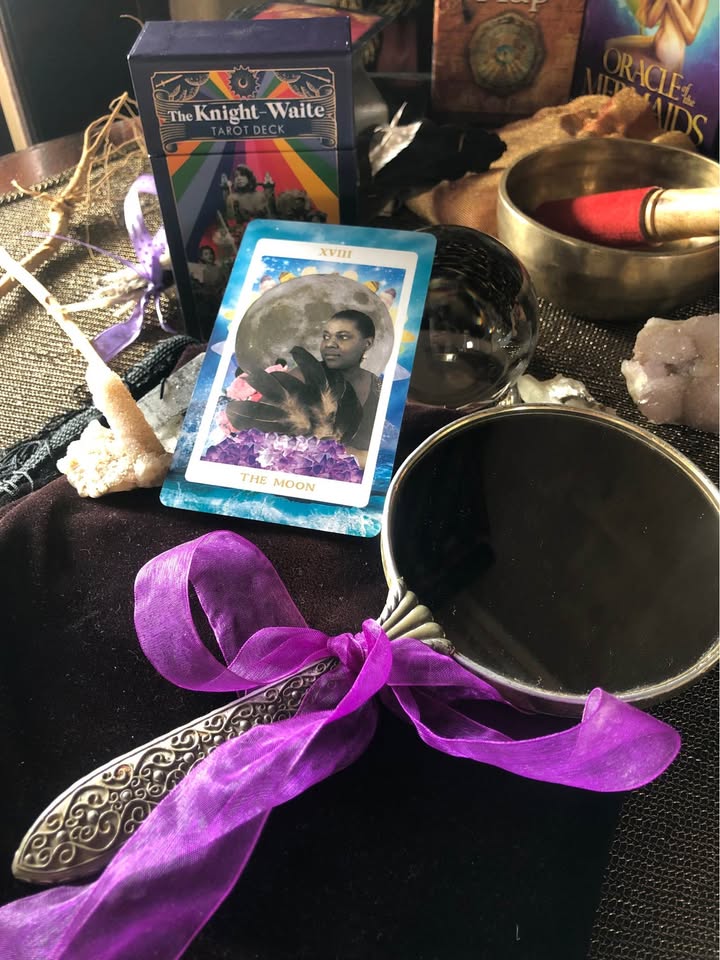 Vintage Charm: Western Germany Handheld Mirror