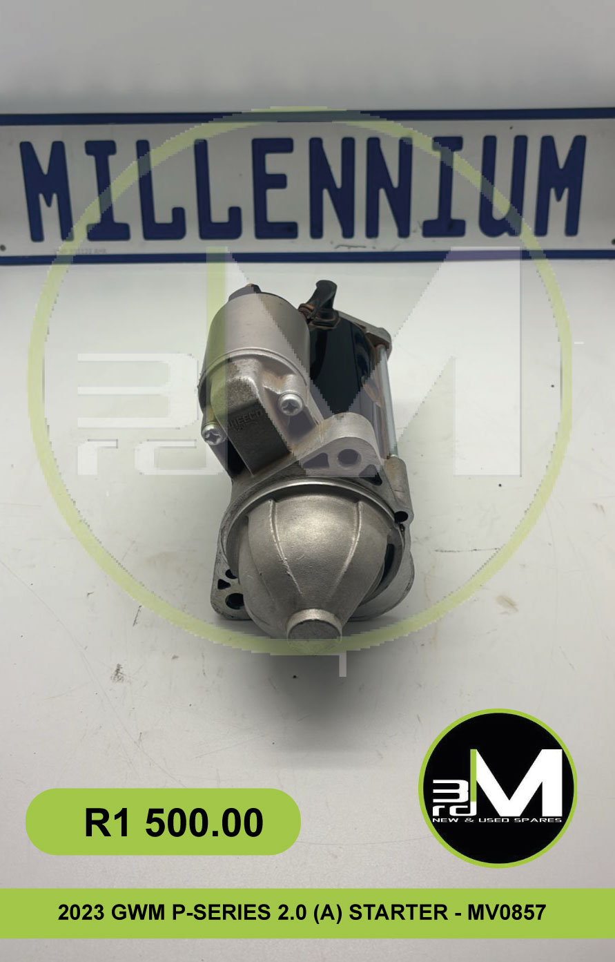 2023 GWM P - SERIES 2.0 (AUTO) STARTER MOTOR - MV0857 - Private Seller