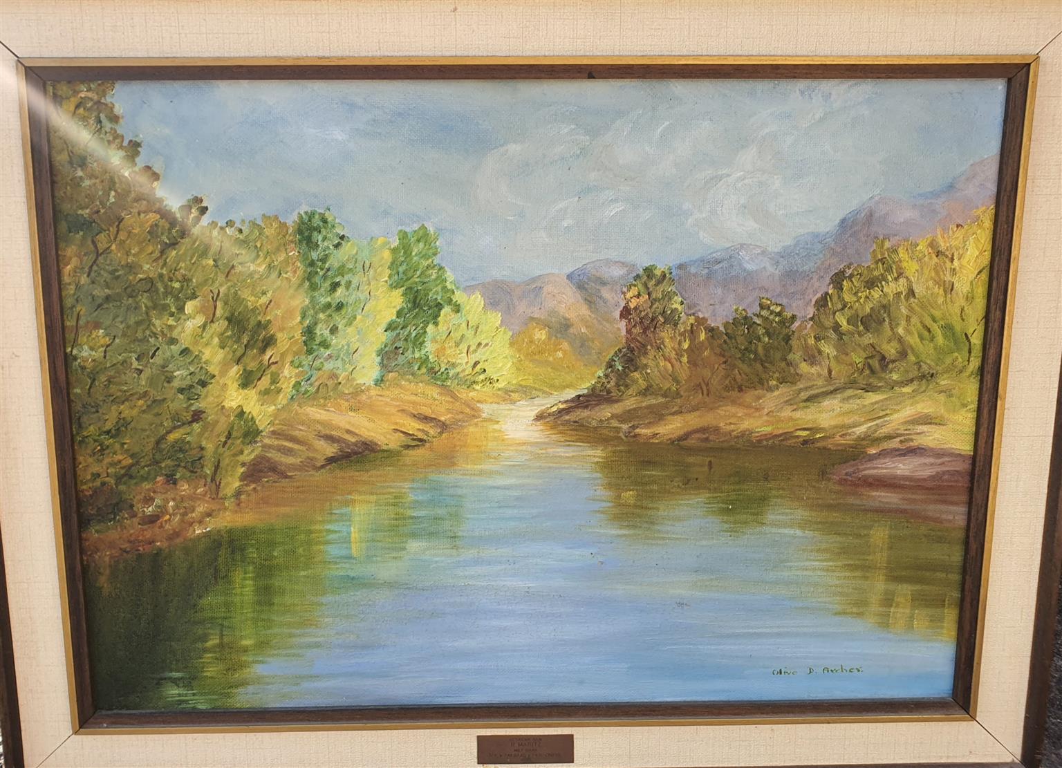Oil Painting by Olive D. Archer Oil Painting by Olive D. Archer