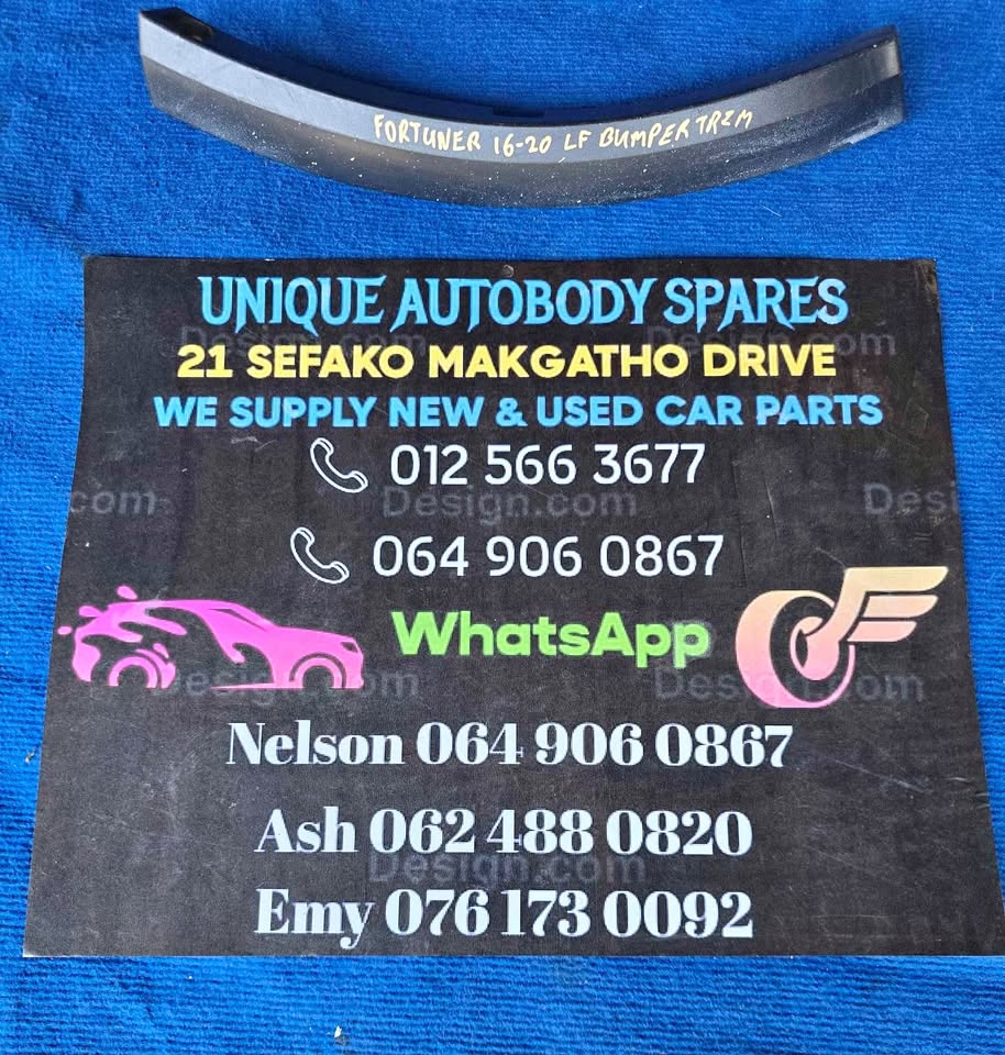 Toyota Fortuner Left Front Bumper Trim Toyota Fortuner Left Front Bumper Trim