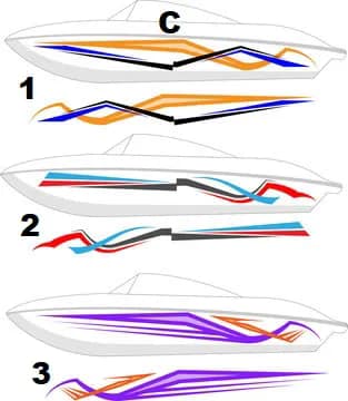 2024 Boat Graphics Different sizes