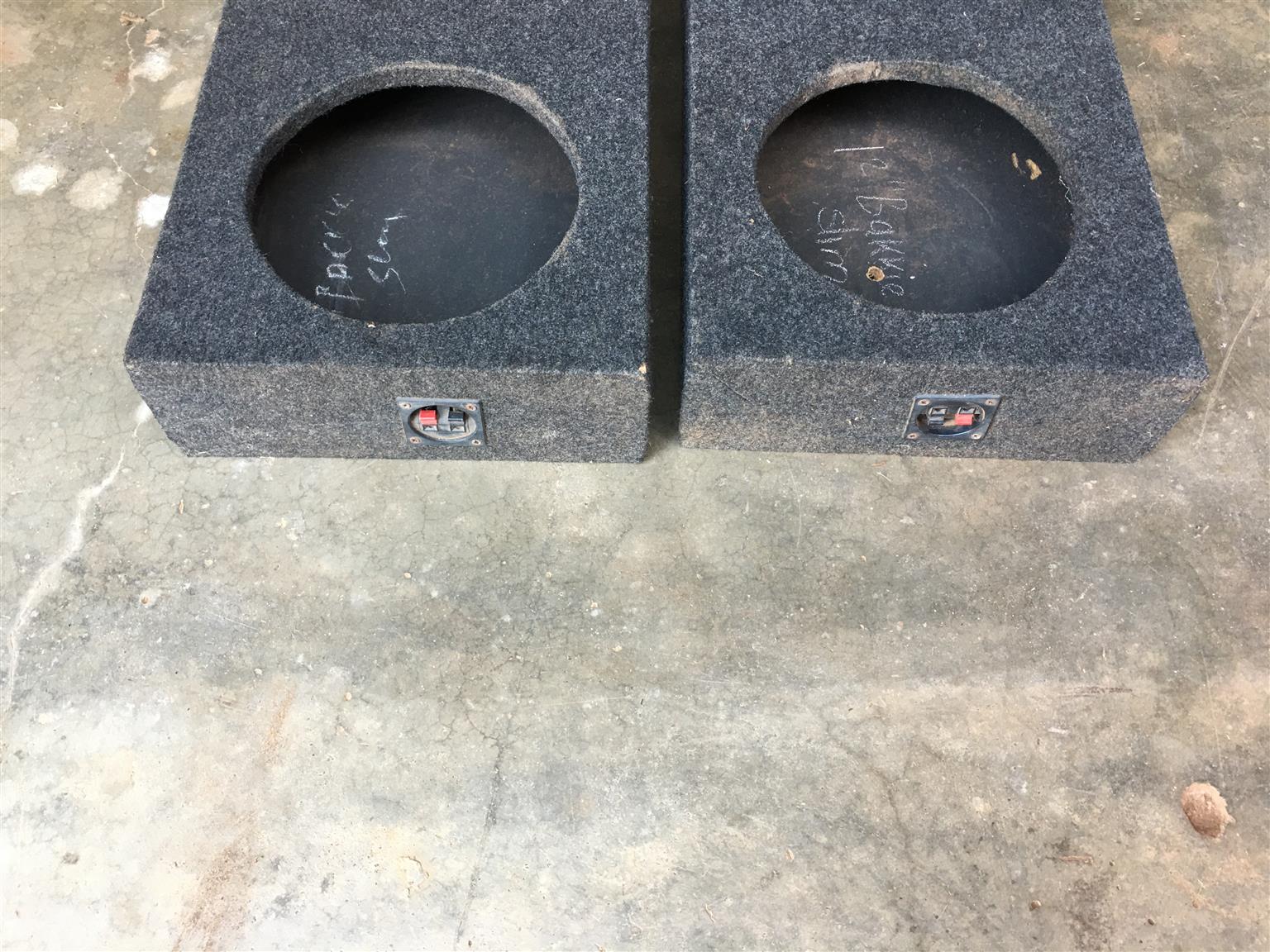 10 and 12inch slim line sub woofer boxes for sale 