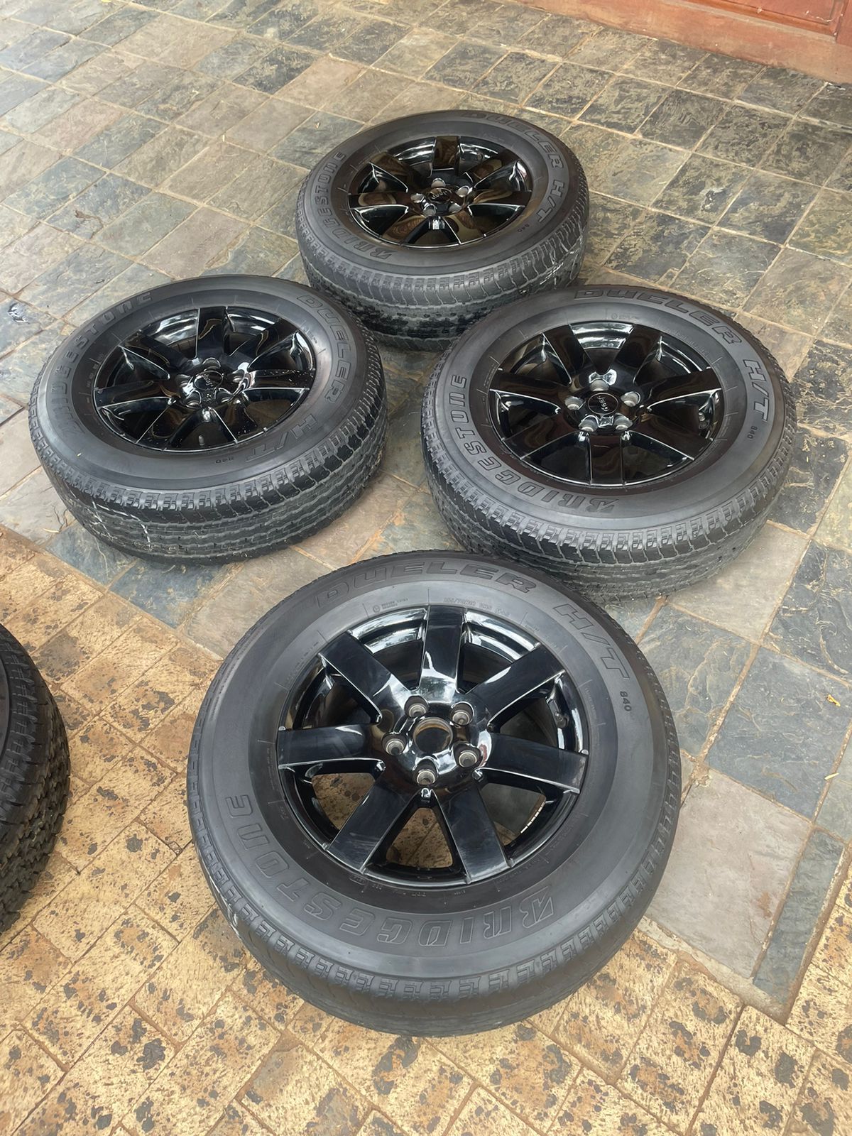Jeep Wrangler rims and tires 5 of them - Private Seller