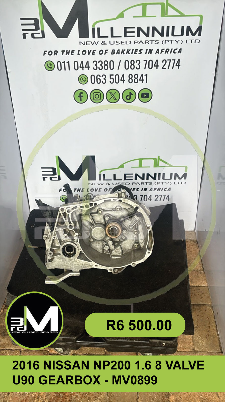 2016 NISSAN NP200 1.6 8 VALVE U90 GEARBOX - MV0899. - Private Seller 2016 NISSAN NP200 1.6 8 VALVE U90 GEARBOX - MV0899. - Private Seller