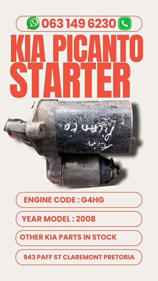 Kia picanto starter Call or WhatsApp me