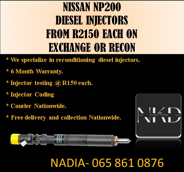 NISSAN NP200 INJECTORS FOR SALE - Private Seller NISSAN NP200 INJECTORS FOR SALE - Private Seller