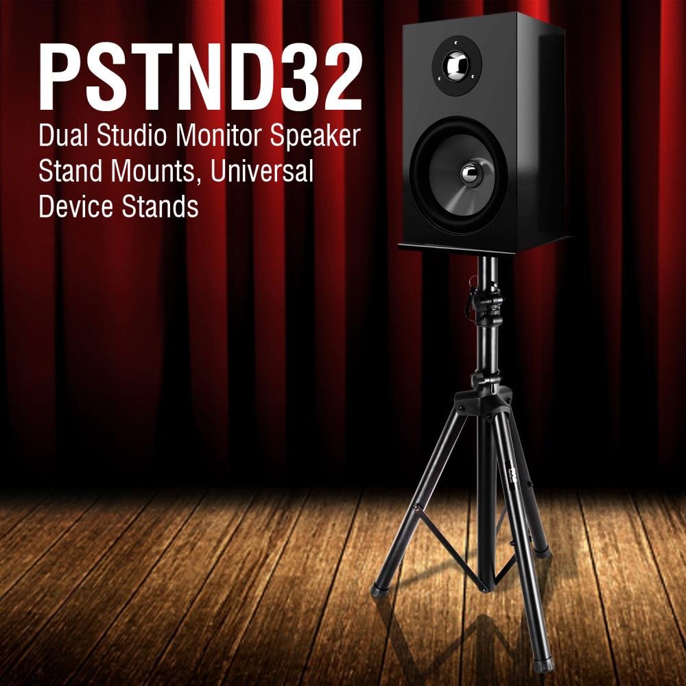 Heavy Duty TriPod Speaker Stand Telescopic Adjustable In Black Colour. Brand New