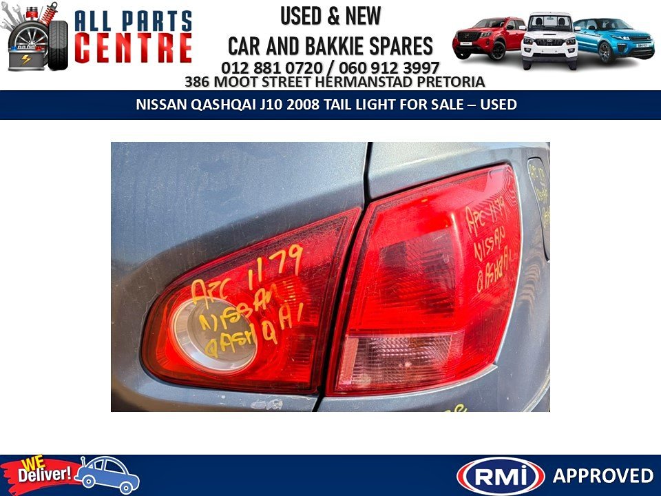 Nissan Qashqai J10 2008 tail light for sale – Used - Private Seller Nissan Qashqai J10 2008 tail light for sale – Used - Private Seller