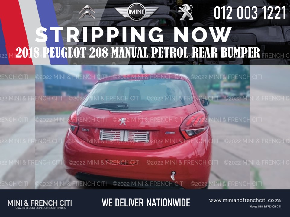 2018 PEUGEOT 208 REAR BUMPER FOR SALE - Private Seller