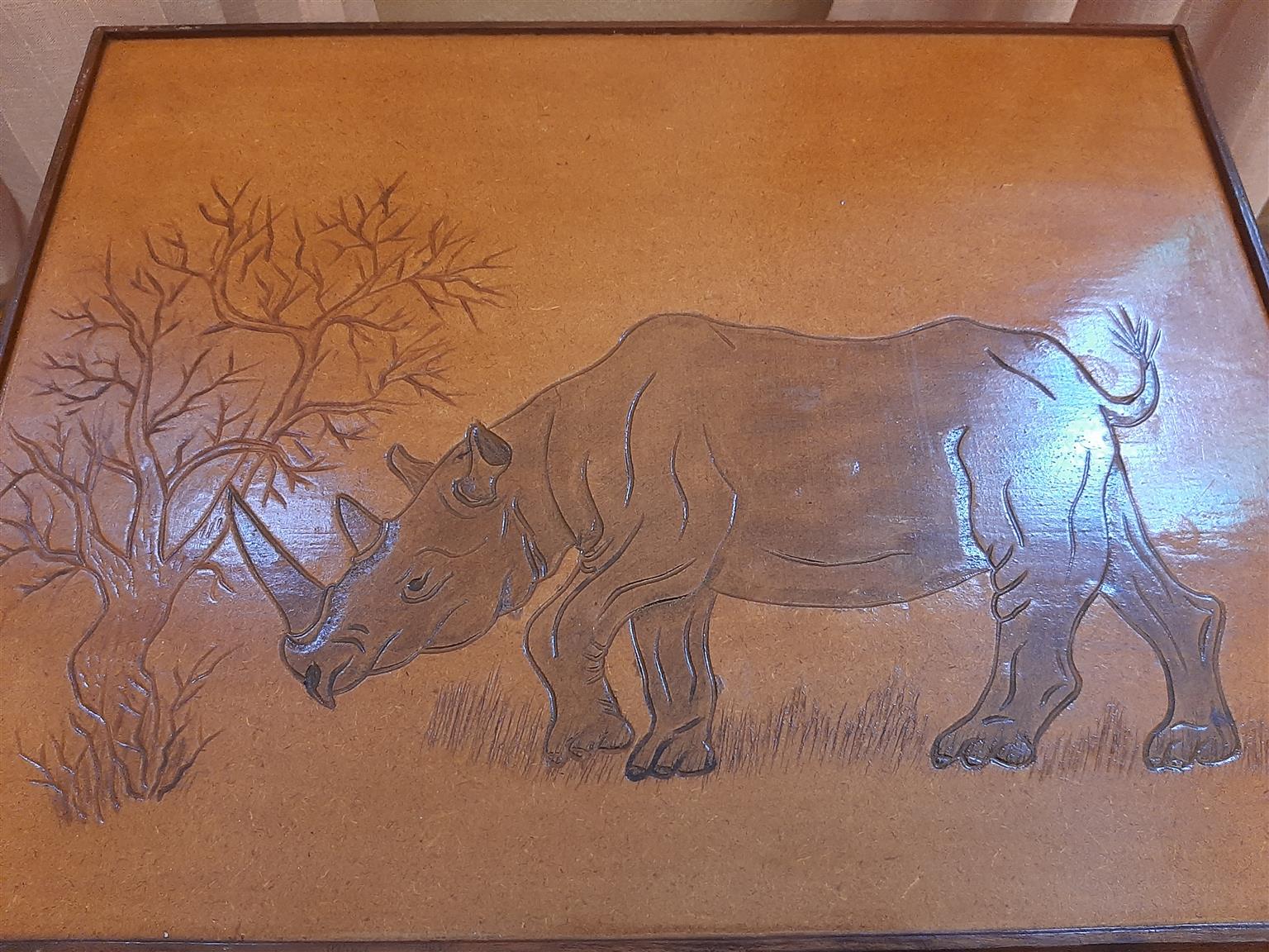 Coffee (side table) Africa - Rhino