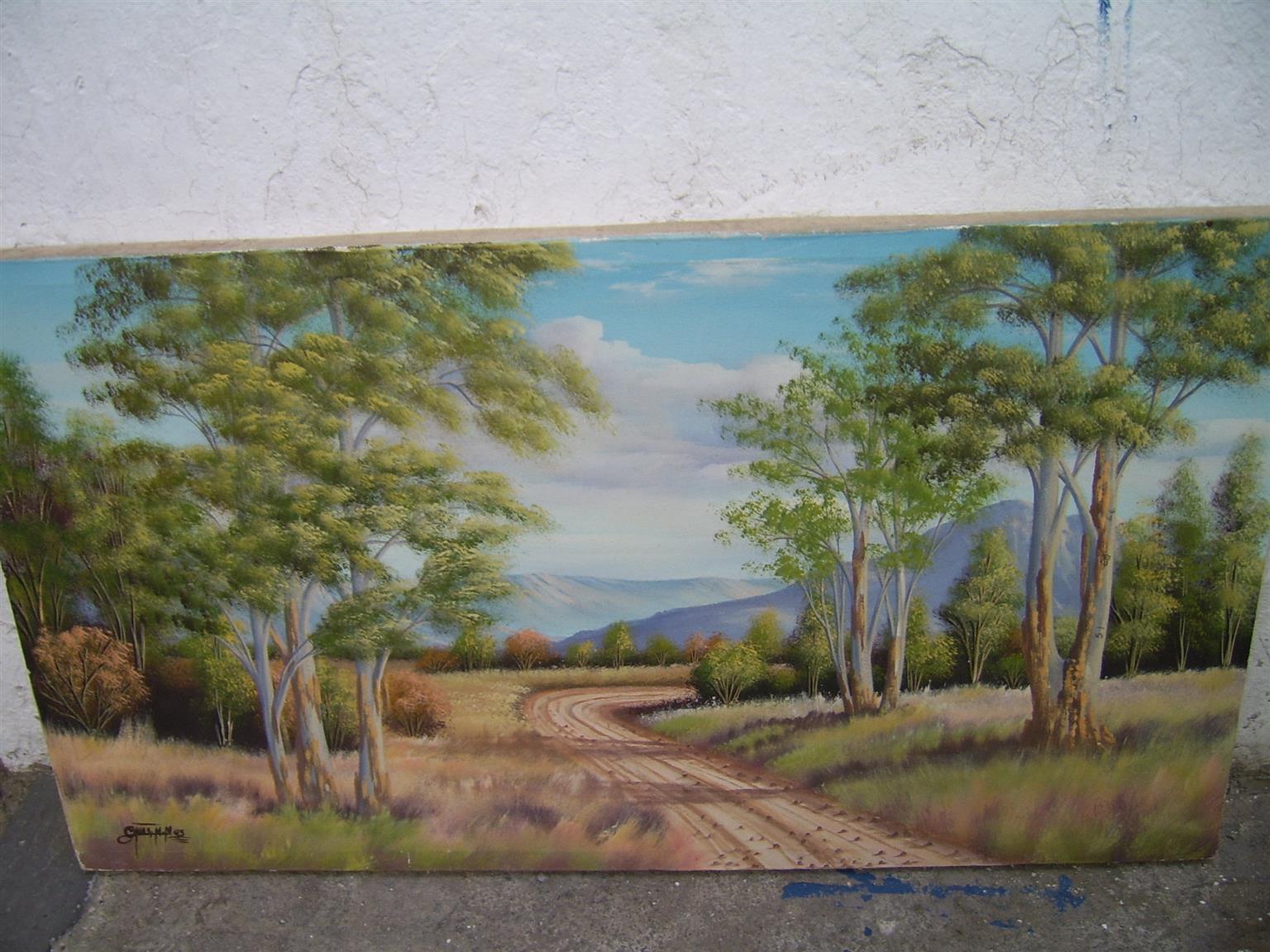 Oil on canvas painting Oil on canvas painting