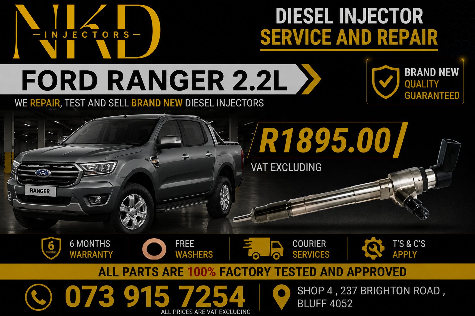 Ford Ranger 2.2L_Diesel_Injectors - Private Seller Ford Ranger 2.2L_Diesel_Injectors - Private Seller