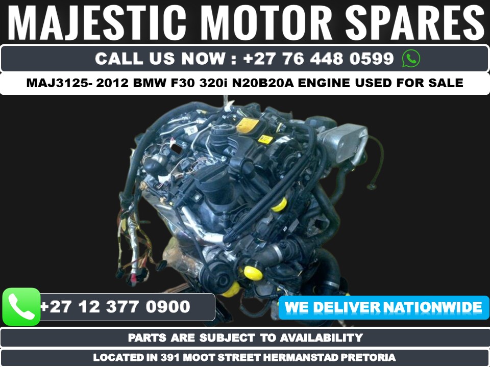 MAJ-3125 2012 BMW F30 320i N20B20A engine for sale