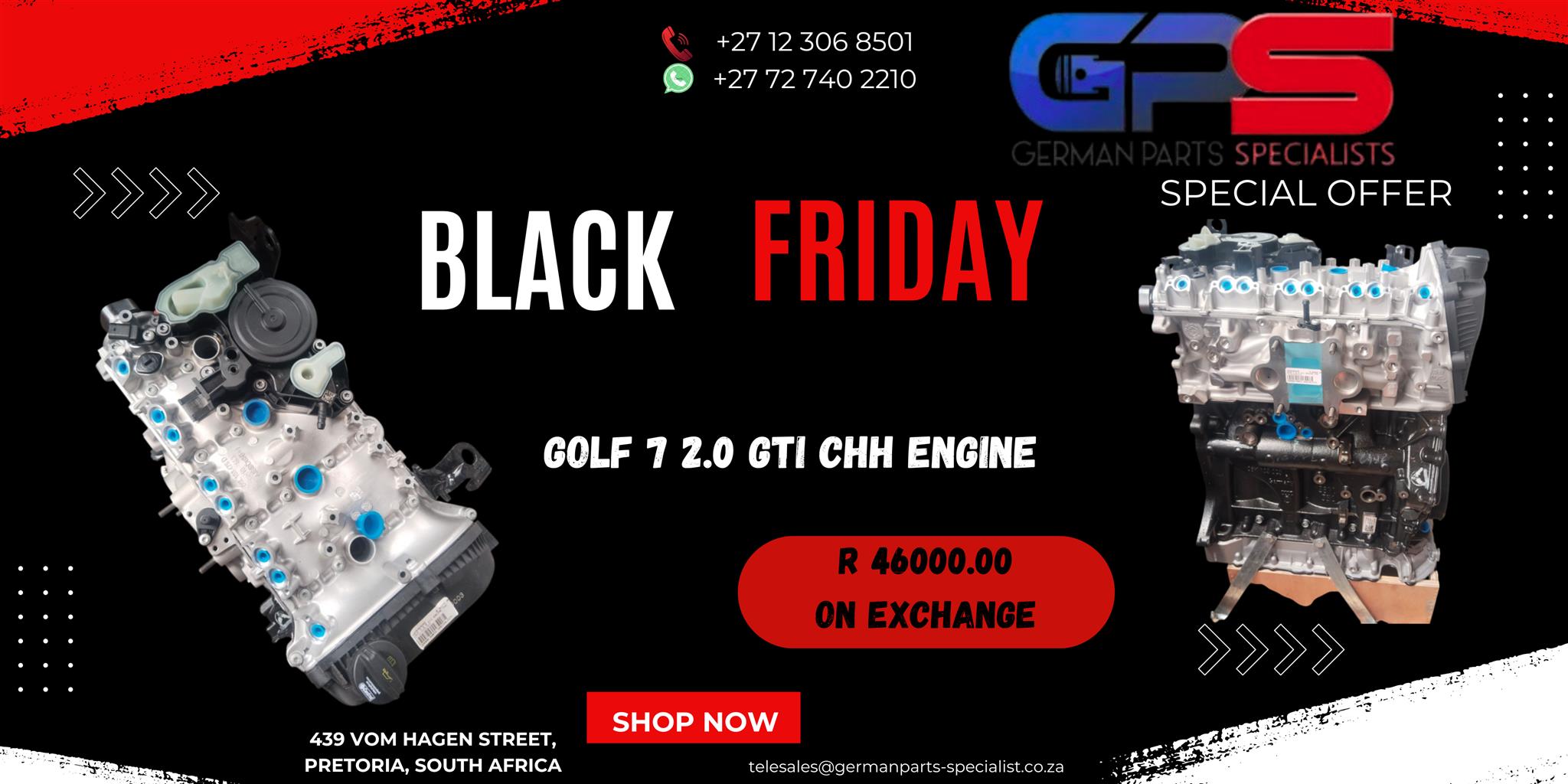 Golf 7 2.0 gti chh engine FOR SALE Available Now - Private Seller Golf 7 2.0 gti chh engine FOR SALE Available Now - Private Seller