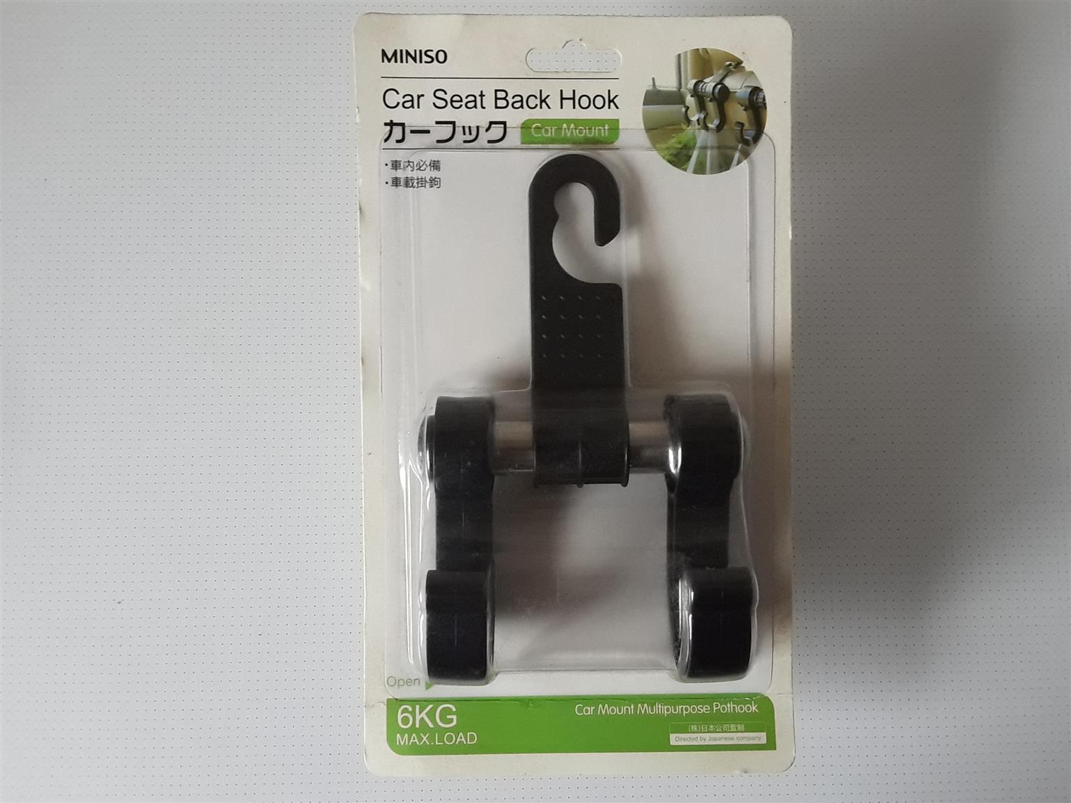 Car Seat Back Hook. Brand new. Sealed. Max Load 6kg. Car Mount Multipurpose Pothook. R250. - Private Seller Car Seat Back Hook. Brand new. Sealed. Max Load 6kg. Car Mount Multipurpose Pothook. R250. - Private Seller