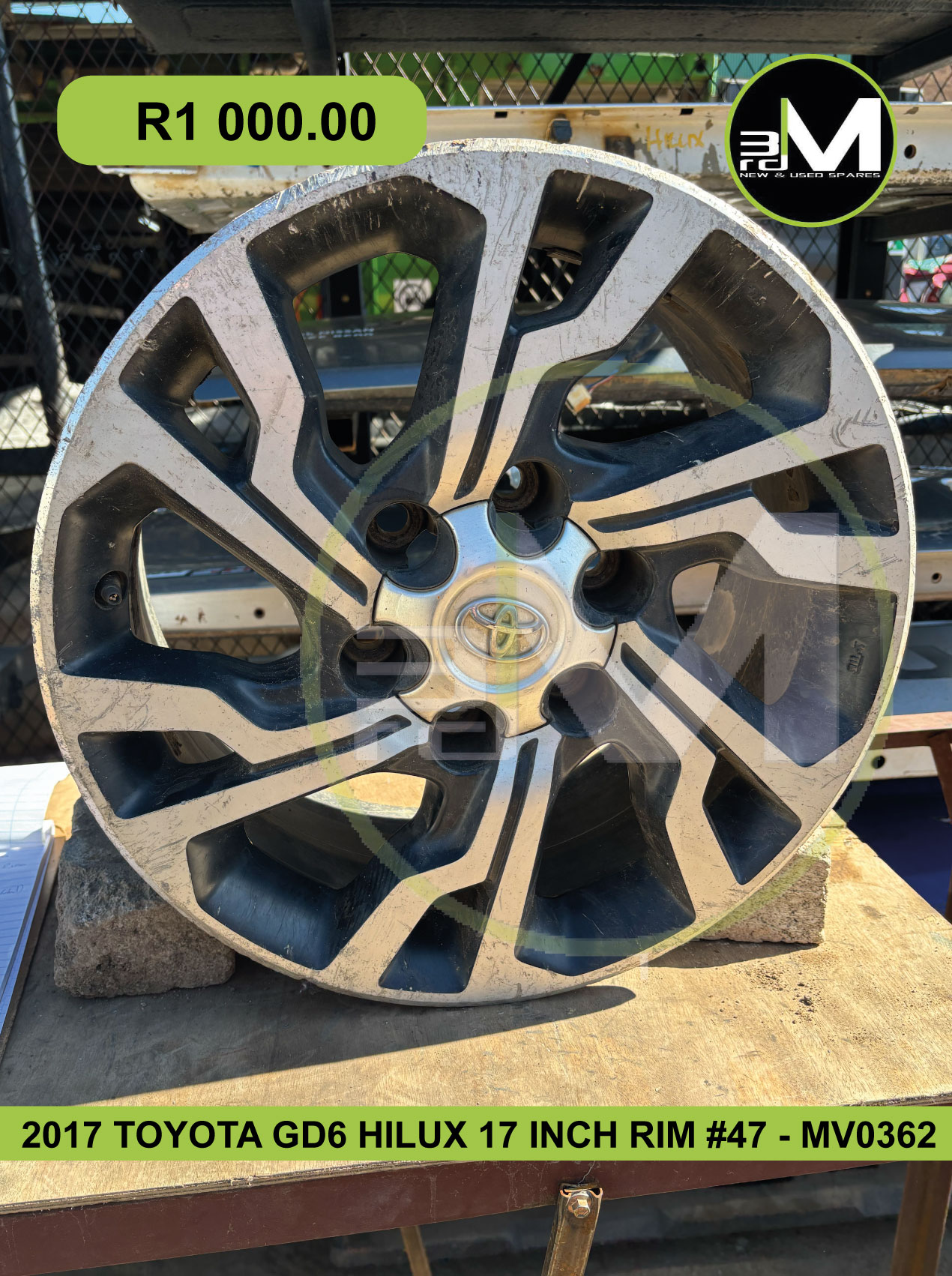 MV0362-2017-TOYOTA-GD6-HILUX-17-INCH-RIM-#47 - Private Seller