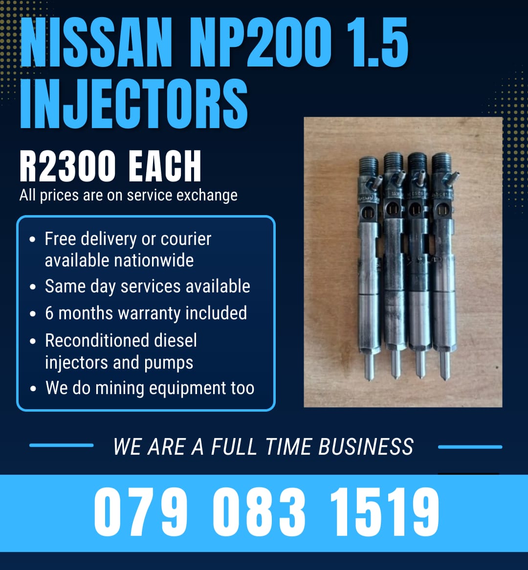 NISSAN NP200 1.5 INJECTORS FOR SALE WITH WARRANTY INCLUDED - Private Seller NISSAN NP200 1.5 INJECTORS FOR SALE WITH WARRANTY INCLUDED - Private Seller