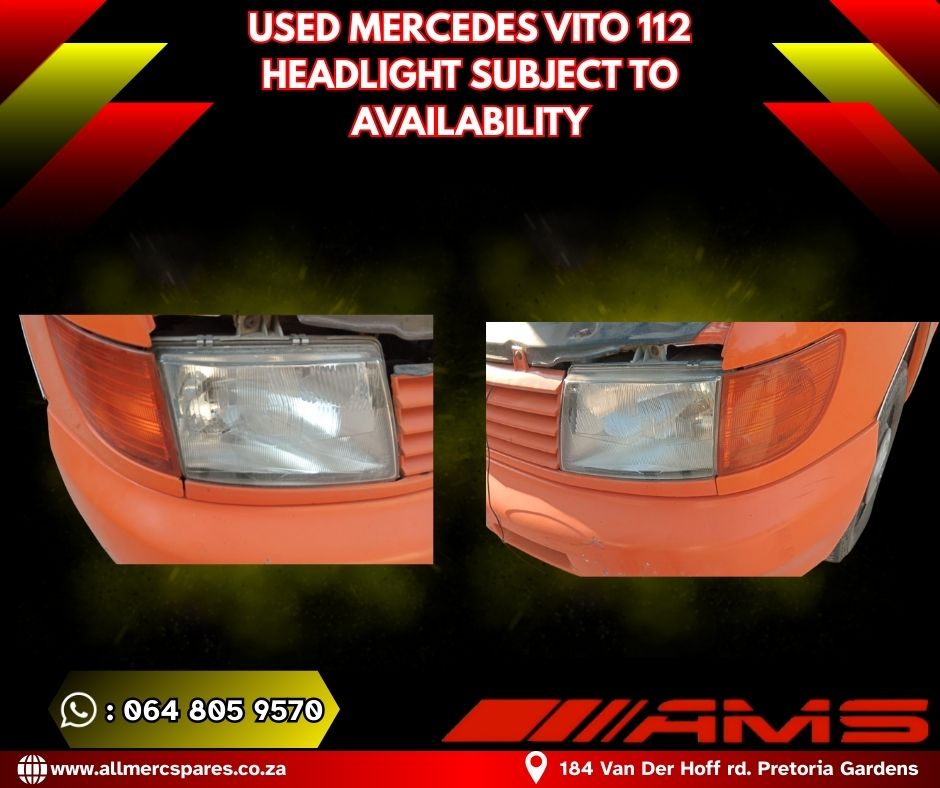 Used Mercedes Vito 112 Headlights – Great Condition - Private Seller Used Mercedes Vito 112 Headlights – Great Condition - Private Seller