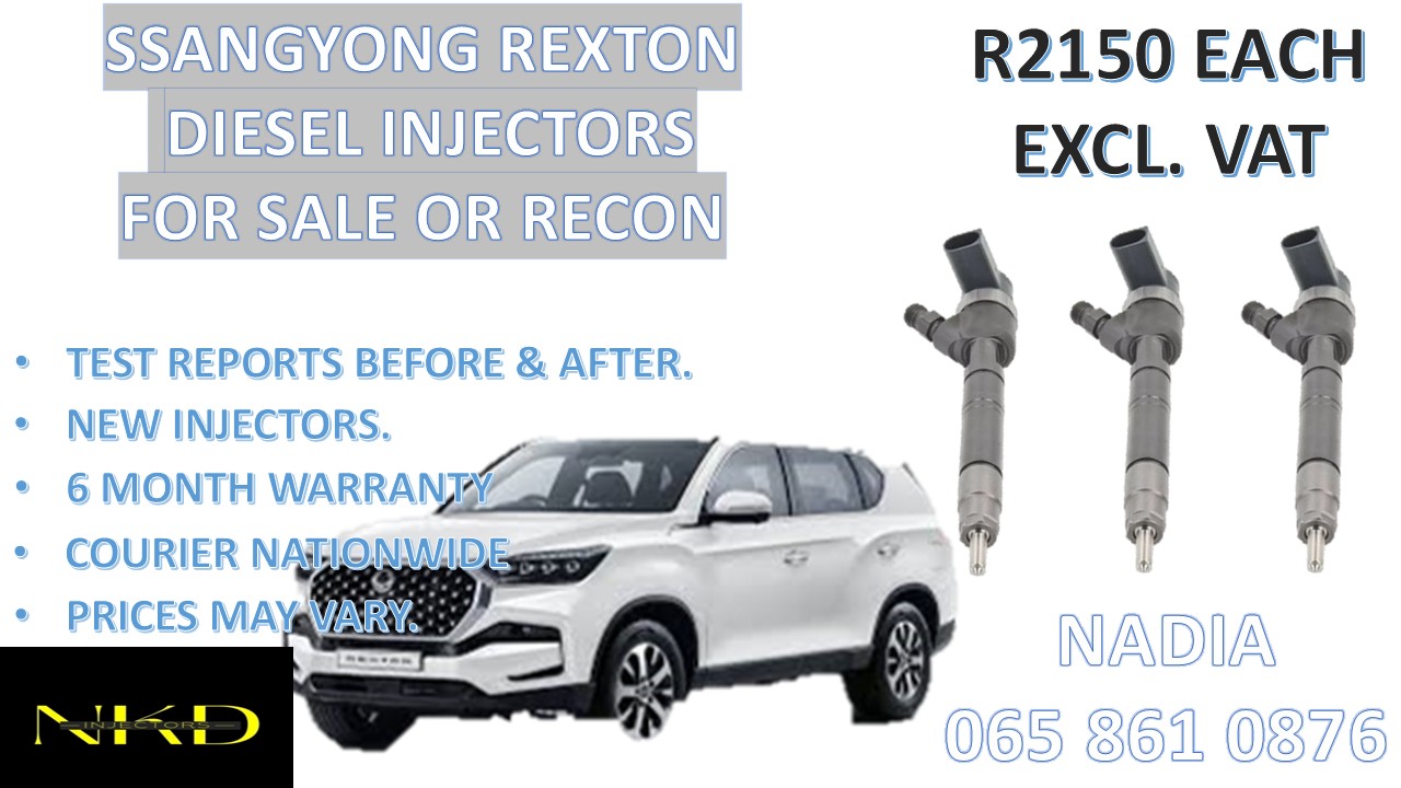 DIESEL INJECTORS FOR SALE FOR SSANGYONG REXTON - NATIONWIDE - Private Seller DIESEL INJECTORS FOR SALE FOR SSANGYONG REXTON - NATIONWIDE - Private Seller