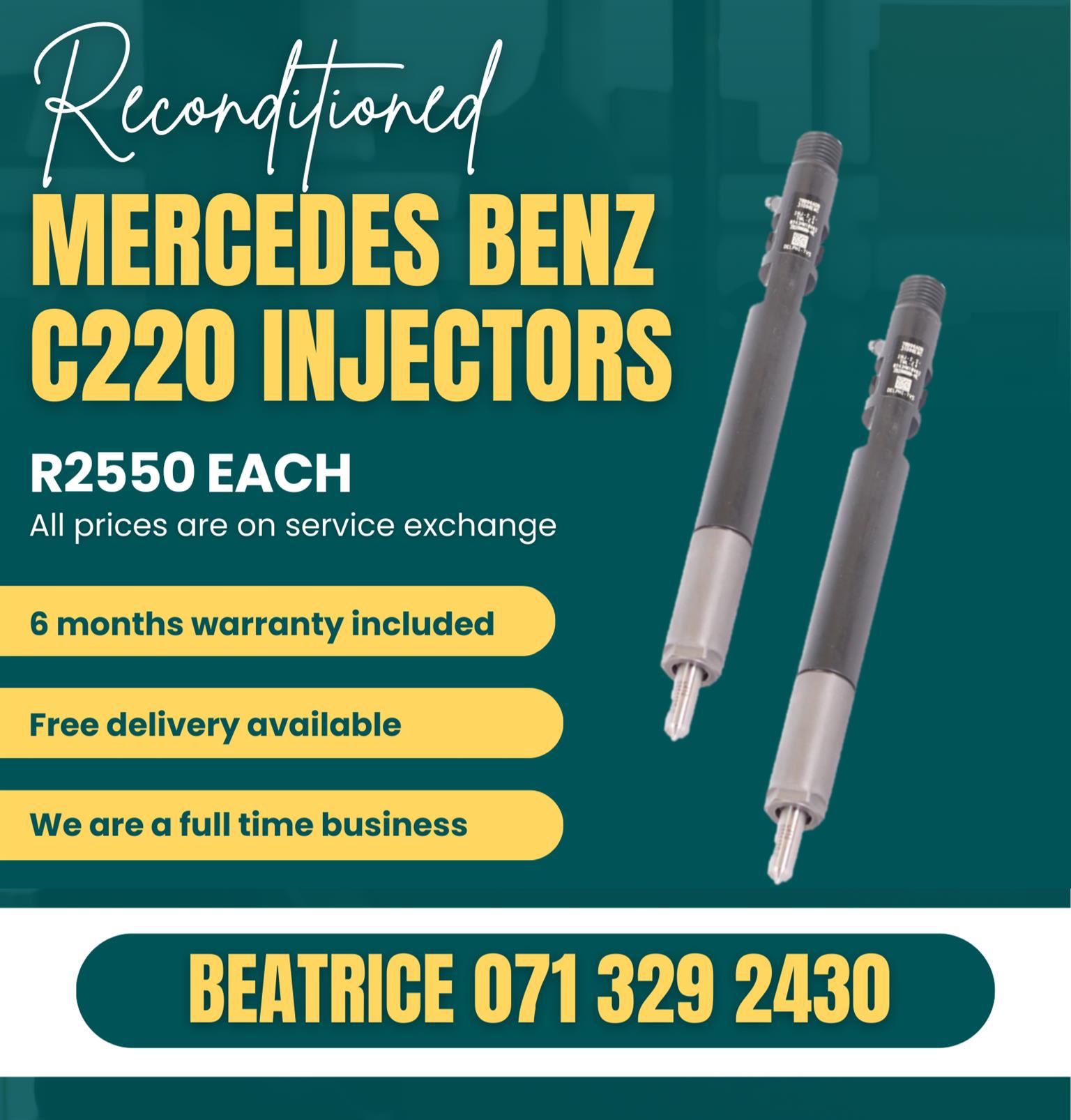 MERCEDES BENZ C220 INJECTORS FOR SALE WITH WARRANTY - Private Seller MERCEDES BENZ C220 INJECTORS FOR SALE WITH WARRANTY - Private Seller