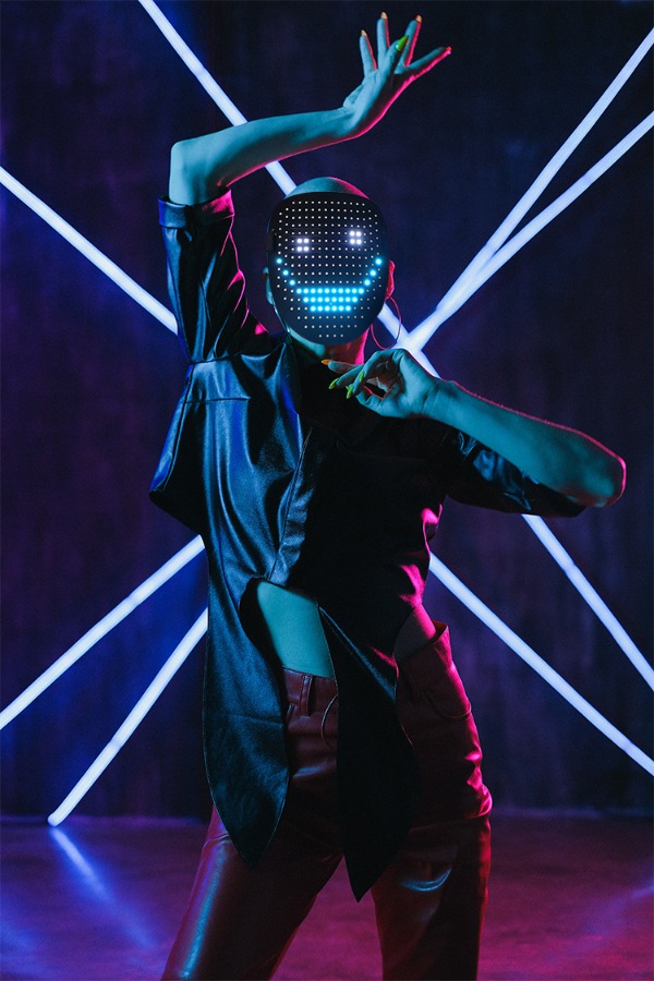 Top quality hot selling led sound reactive mask!