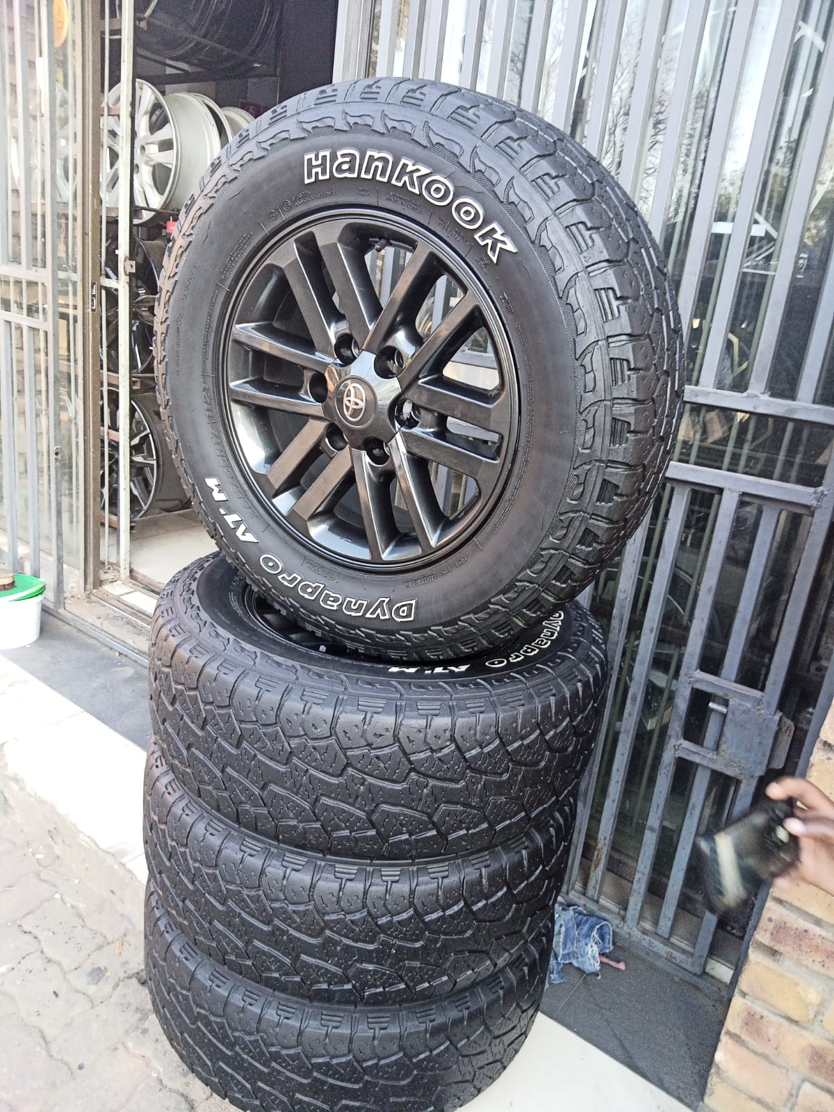 A set of17inch Toyota Hilux mags and tyres - Private Seller A set of17inch Toyota Hilux mags and tyres - Private Seller
