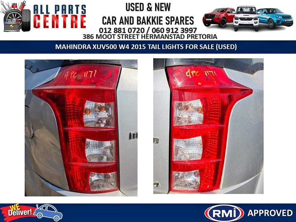 Mahindra XUV500 W4 2015 Tail Lights for Sale (Used) - Private Seller Mahindra XUV500 W4 2015 Tail Lights for Sale (Used) - Private Seller