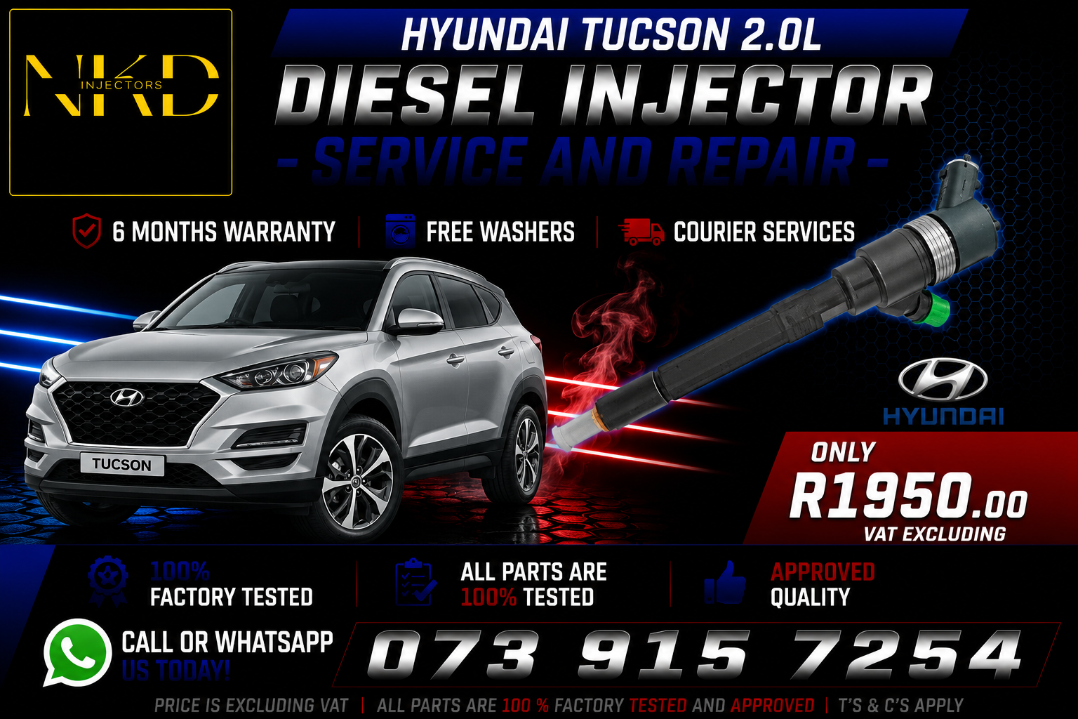Recondition_Hyundai_Tucson_2.0l_Injectors - Private Seller Recondition_Hyundai_Tucson_2.0l_Injectors - Private Seller