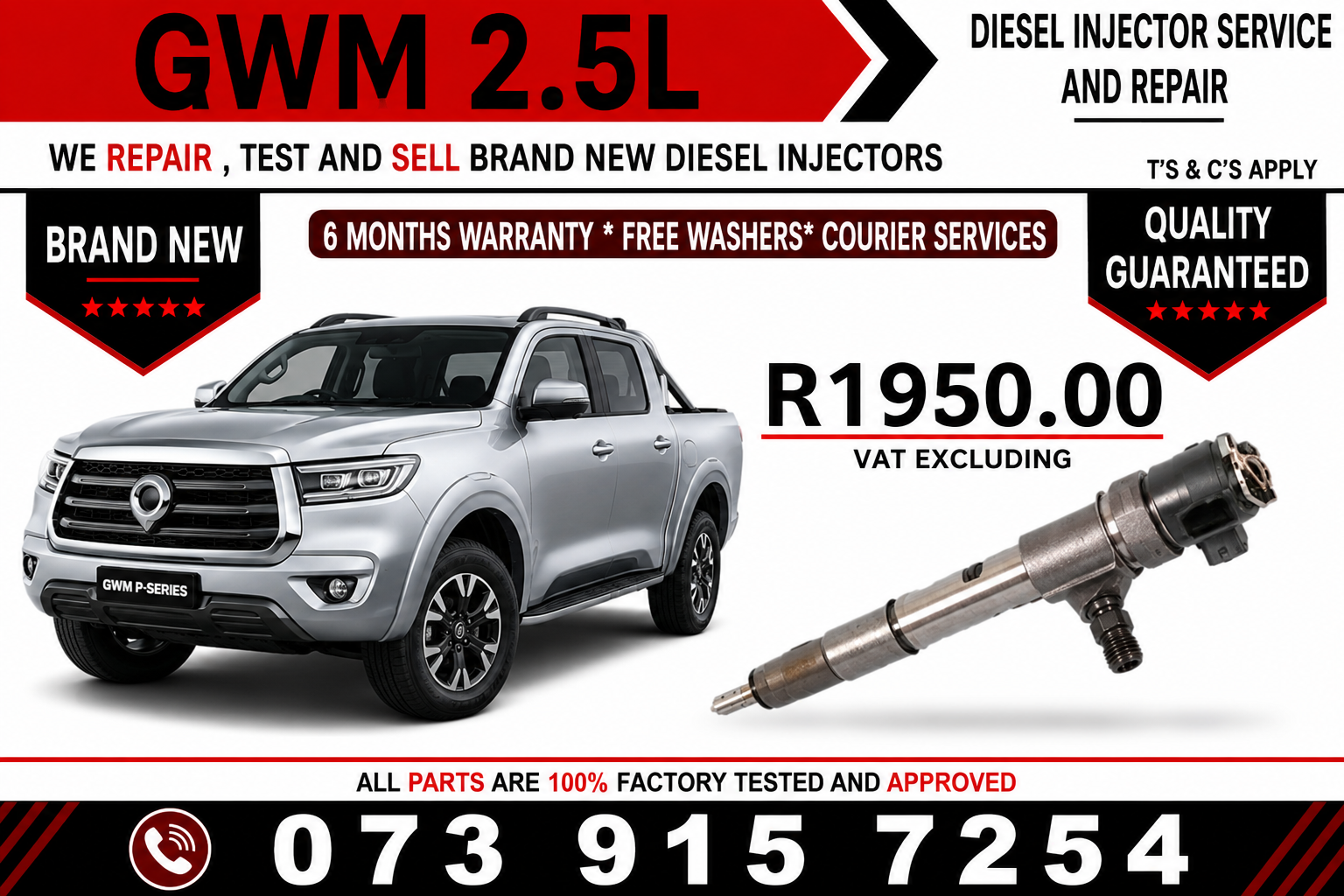 _GWM_2.5L_Bosch_Diesel_Fuel_Injectors - Private Seller _GWM_2.5L_Bosch_Diesel_Fuel_Injectors - Private Seller