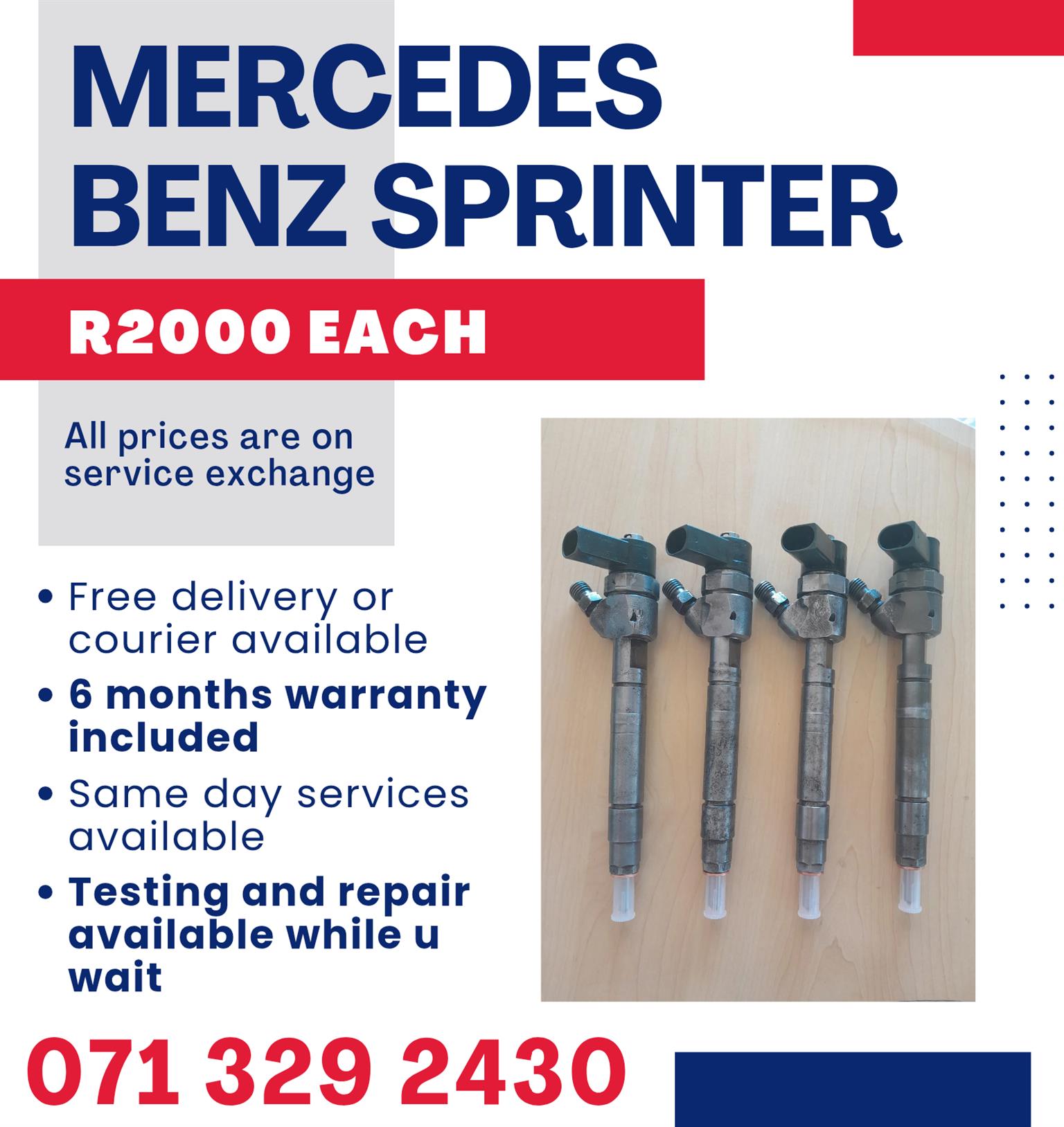 MERCEDES BENZ SPRINTER INJECTORS FOR SALE WITH WARRANTY - Private Seller MERCEDES BENZ SPRINTER INJECTORS FOR SALE WITH WARRANTY - Private Seller