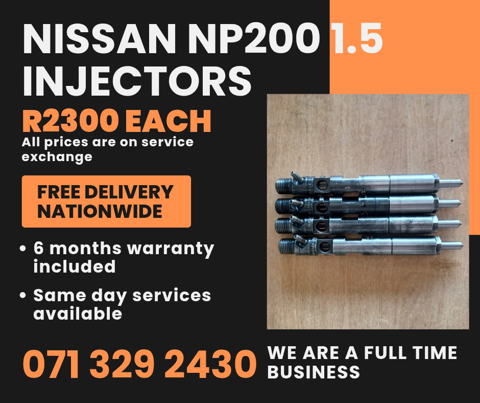 NISSAN NP200 1.5 DIESEL INJECTORS FOR SALE WITH WARRANTY - Private Seller NISSAN NP200 1.5 DIESEL INJECTORS FOR SALE WITH WARRANTY - Private Seller