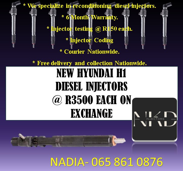 Hyundai H1 2.5 Delphi diesel injectors for sale or recon with reports - Private Seller Hyundai H1 2.5 Delphi diesel injectors for sale or recon with reports - Private Seller