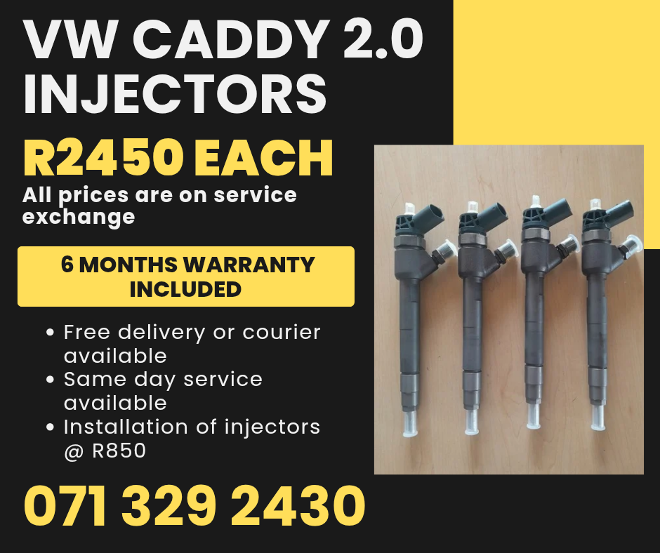 VW CADDY 2.0 INJECTORS FOR SALE WITH WARRANTY - Private Seller VW CADDY 2.0 INJECTORS FOR SALE WITH WARRANTY - Private Seller