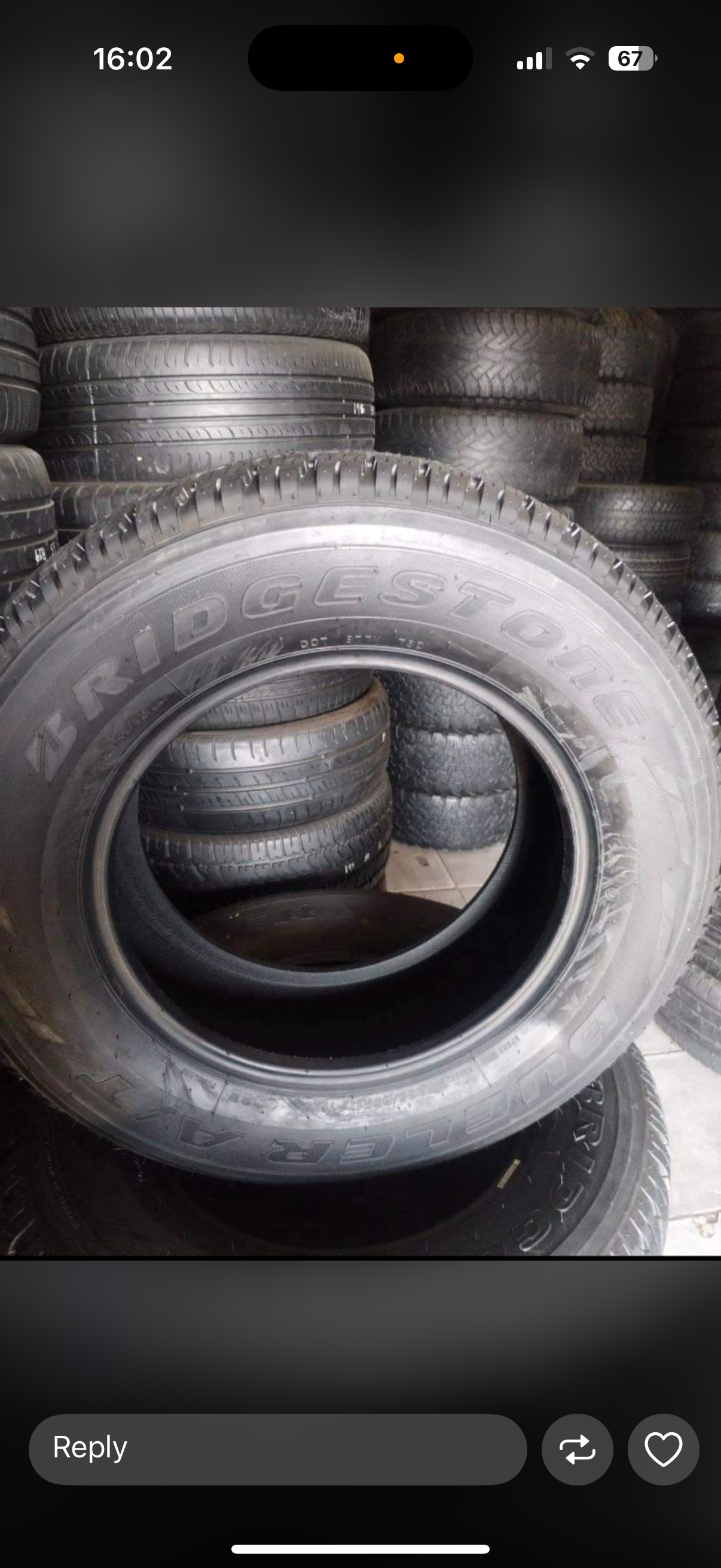Bridgestone dueler A/T 265/65 R17 - Private Seller Bridgestone dueler A/T 265/65 R17 - Private Seller
