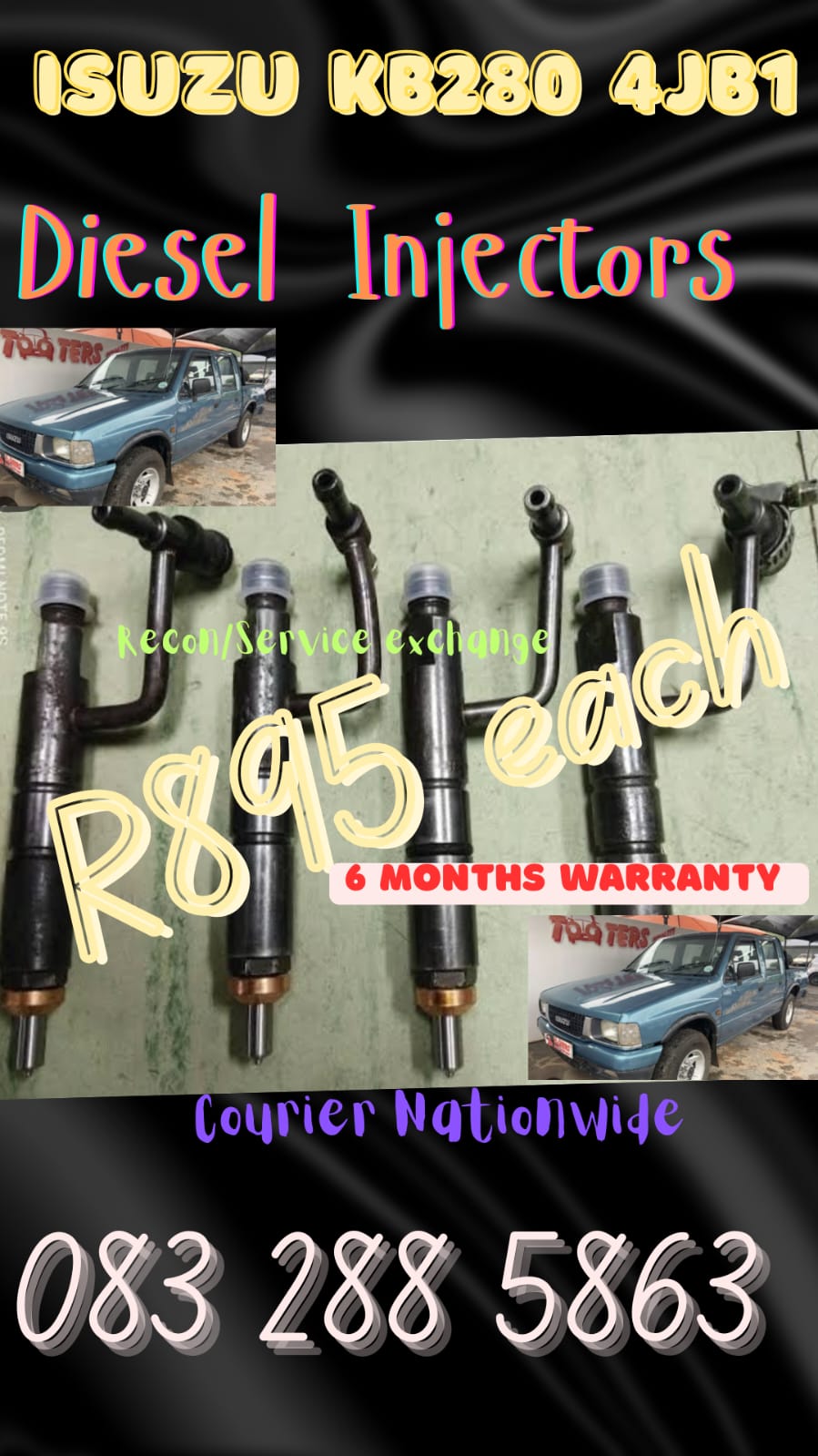 Isuzu KB280 4JB1 Diesel Injectors - Private Seller Isuzu KB280 4JB1 Diesel Injectors - Private Seller
