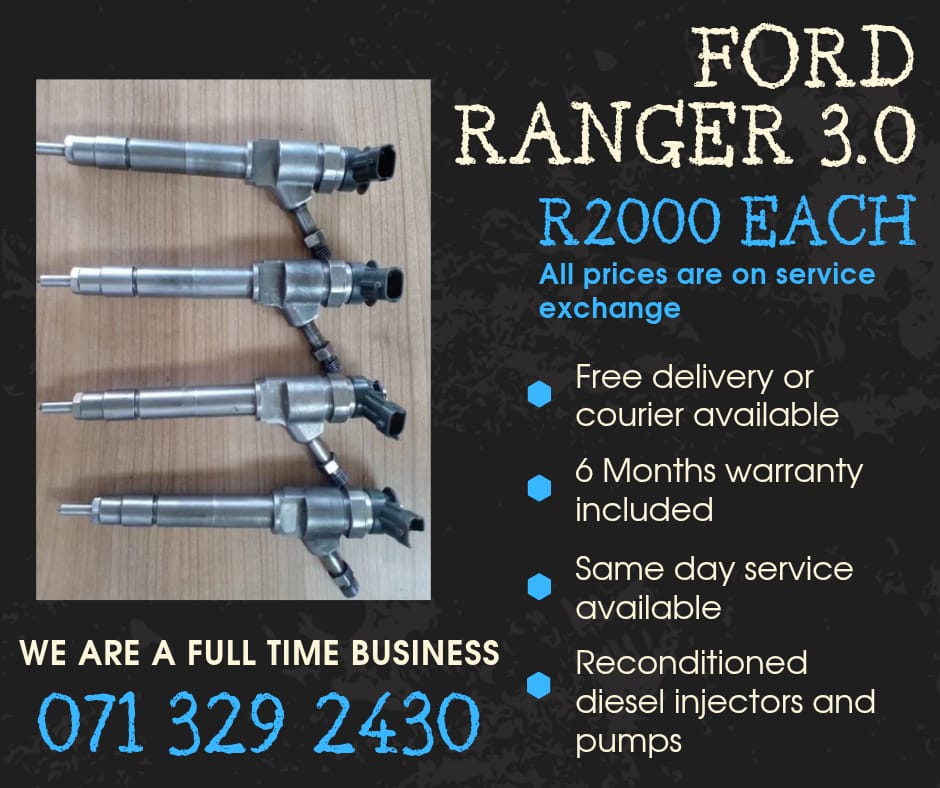 FORD RANGER 3.0 INJECTORS FOR SALE WITH WARRANTY - Private Seller FORD RANGER 3.0 INJECTORS FOR SALE WITH WARRANTY - Private Seller