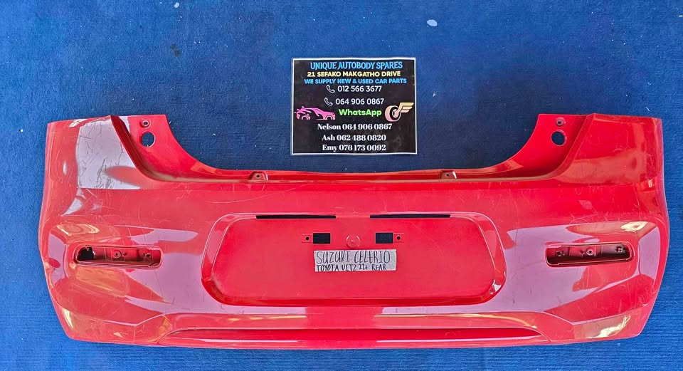 Toyota Vitz / Suzuki Celerio Rear Bumper 22+ Toyota Vitz / Suzuki Celerio Rear Bumper 22+