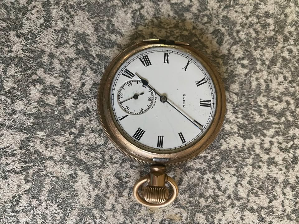 Old and Rare Elgin gold filled pocket watch