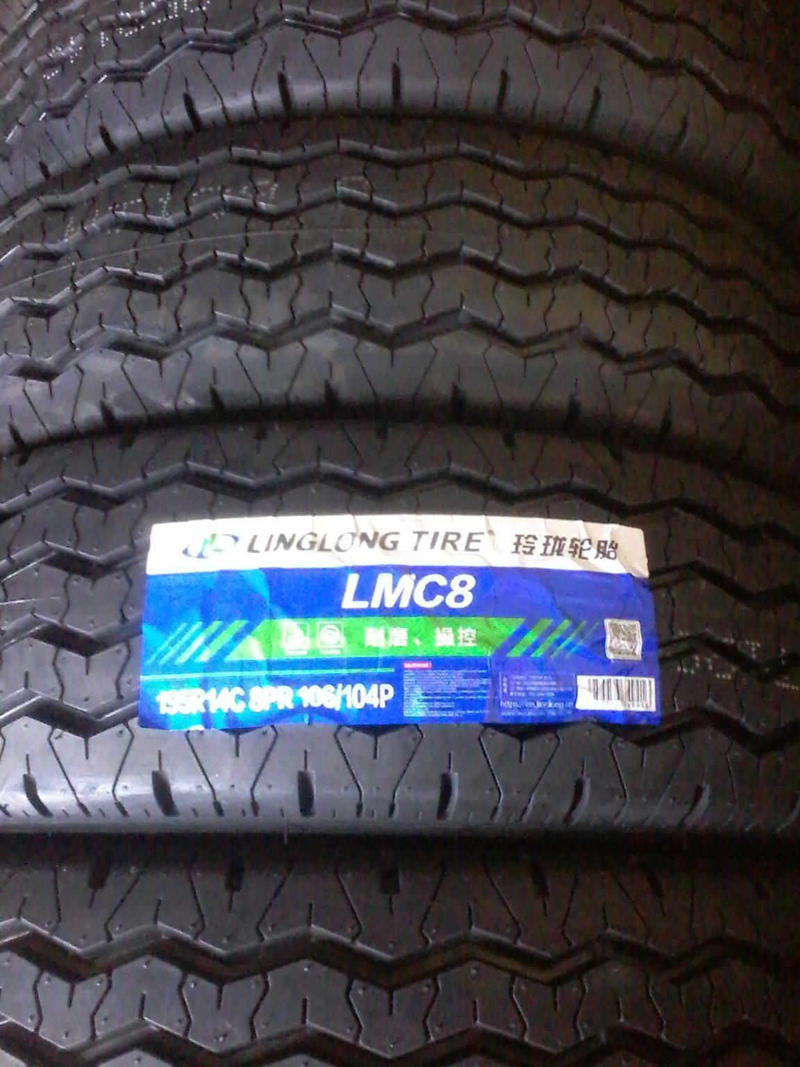 Whitewall tyres. 195R14c Linglong..