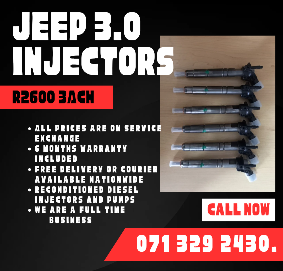 JEEP 3.0 INJECTORS FOR SALE WITH WARRANTY - Private Seller JEEP 3.0 INJECTORS FOR SALE WITH WARRANTY - Private Seller