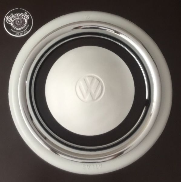 White Wall Inserts with  Hubcaps 13'' 14'' 15''