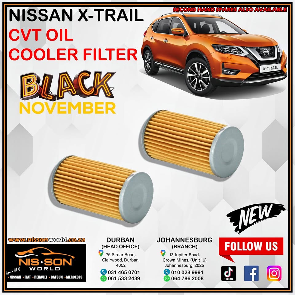 NISSAN X-TRAIL CVT OIL COOLER FILTER - Private Seller