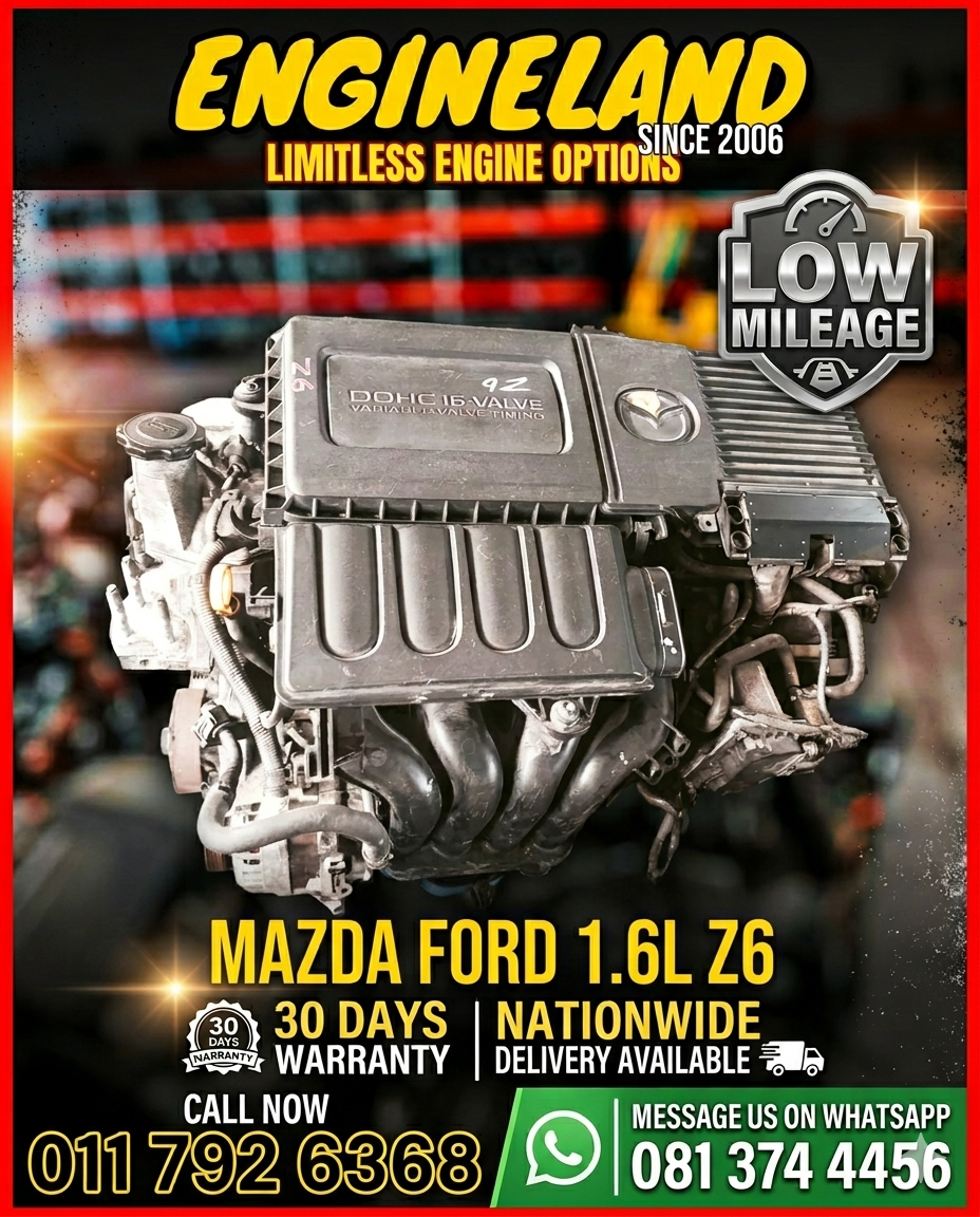 Ford, Mazda 1.6L Z6 engine - Private Seller Ford, Mazda 1.6L Z6 engine - Private Seller