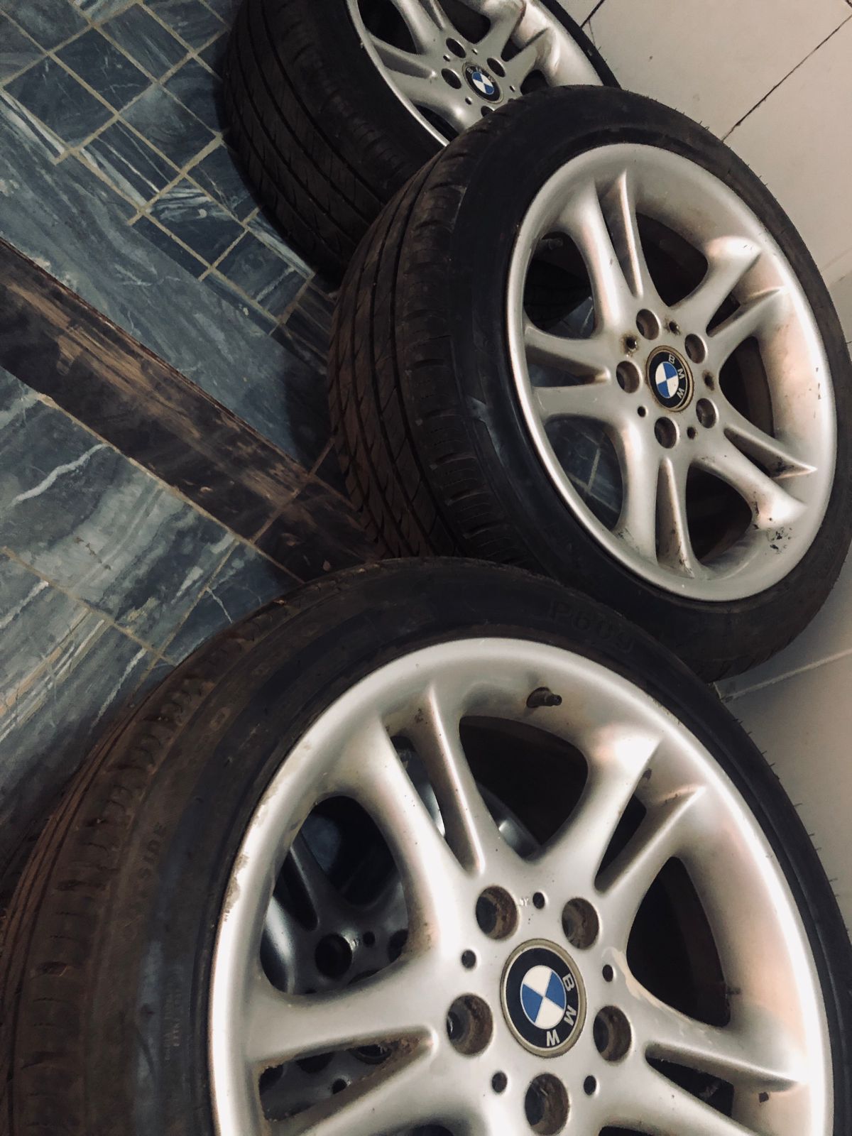 BMW 17 inch rims with brand new tyres - Private Seller